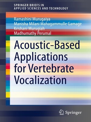 cover image of Acoustic-Based Applications for Vertebrate Vocalization